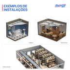 Exaustor Axial In Line P/ Banheiro Coifa Turbo 100mm - Vazão Máx. 187m3/h - 220V