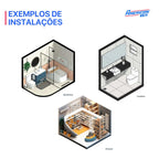 Exaustor Banheiro Silencioso 100mm Teto Parede New Muro Plus EC - Bivolt