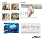 Exaustor Mixvent 350 Inline Duto 125mm - Vazão 290 - 380m3/h -  110v e 220v