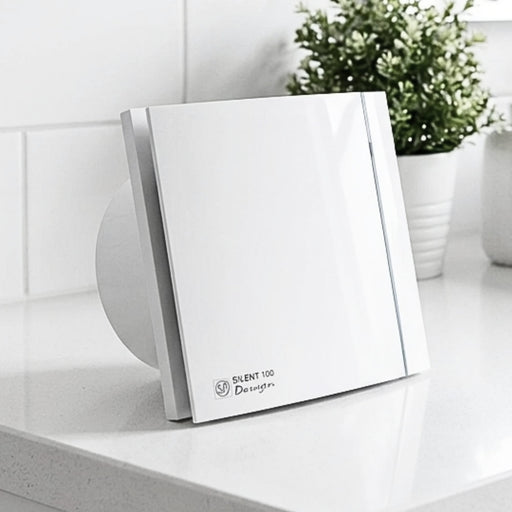 Exaustor Silencioso Anti Retorno Banheiro Silent Design 200CZ - 125mm (160m3/h-195m3/h) - 110/220V