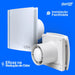 Exaustor Silencioso Anti Retorno Banheiro Silent Design 200CZ - 125mm (160m3/h-195m3/h) - 110/220V
