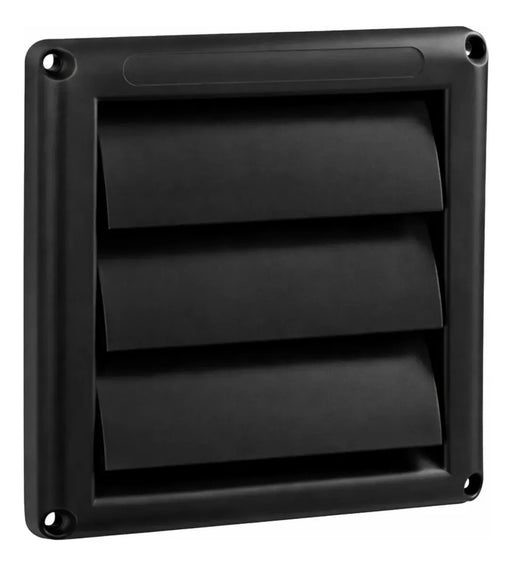 Grade para Saída de Ar Externa Auto Fechante Preto VNT6G -  6 Pol. 150mm