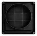 Grade para Saída de Ar Externa Auto Fechante Preto VNT6G -  6 Pol. 150mm