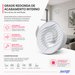 Grelha de Acabamento Interno para Duto 100mm – Exaustor e Ventilação GAI100