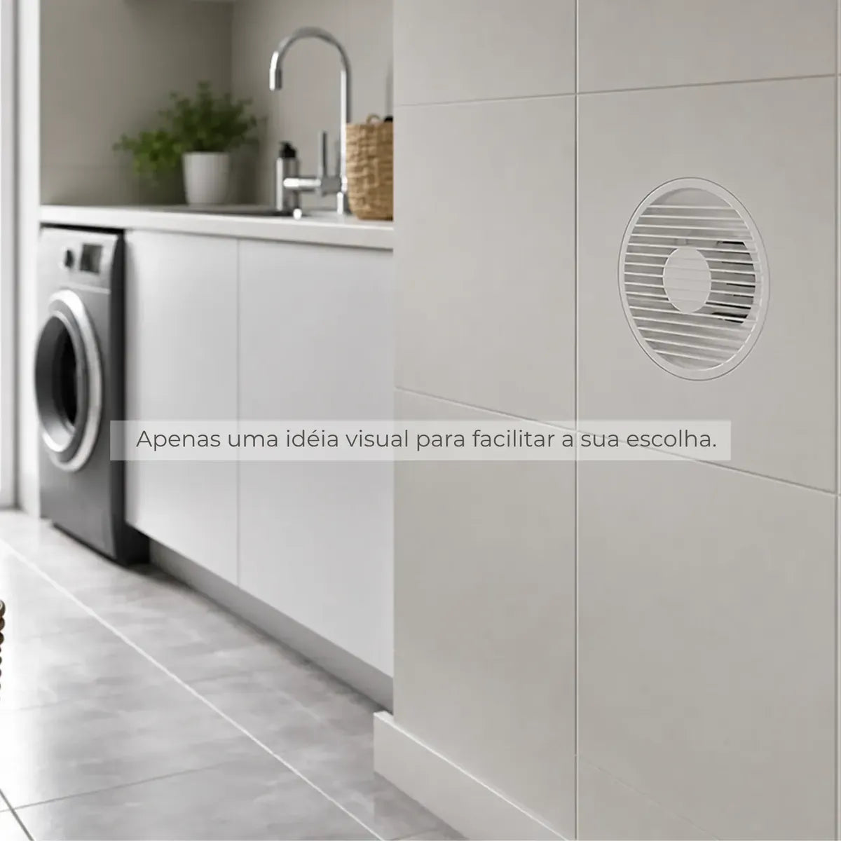 Grelha de Acabamento Interno para Duto 100mm – Exaustor e Ventilação GAI100