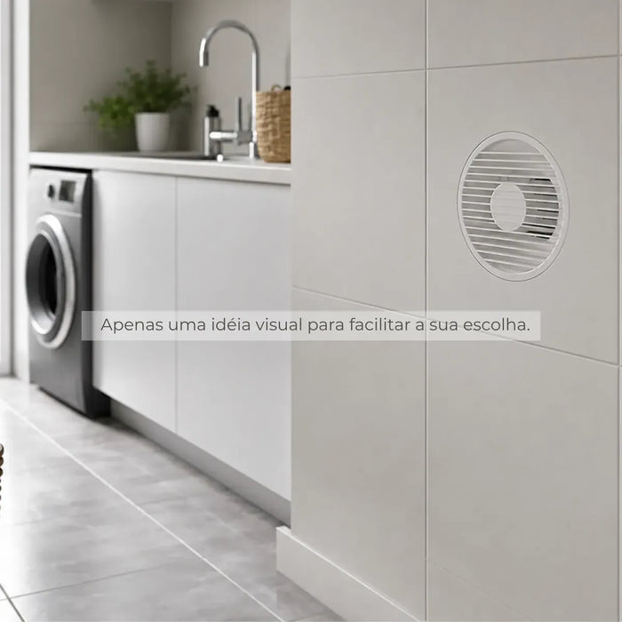 Grelha de Acabamento Interno para Duto 100mm – Exaustor e Ventilação GAI100