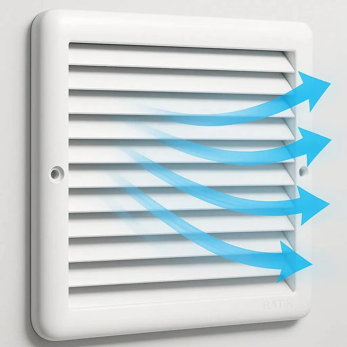 Grelha de Acabamento Quadrada Fixa de Sobrepor Sem Colarinho - 19x19