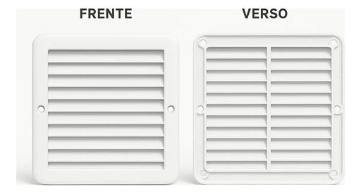 Grelha de Acabamento Quadrada Fixa de Sobrepor Sem Colarinho - 19x19