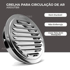 Cópia de Grelha Saída De Ar Fixa Em Plástico Abs Com Tela 100mm