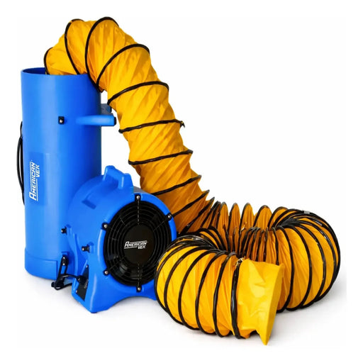 Insuflador / Exaustor 200mm Portátil Para Espaço Confinado Com Duto AV202P