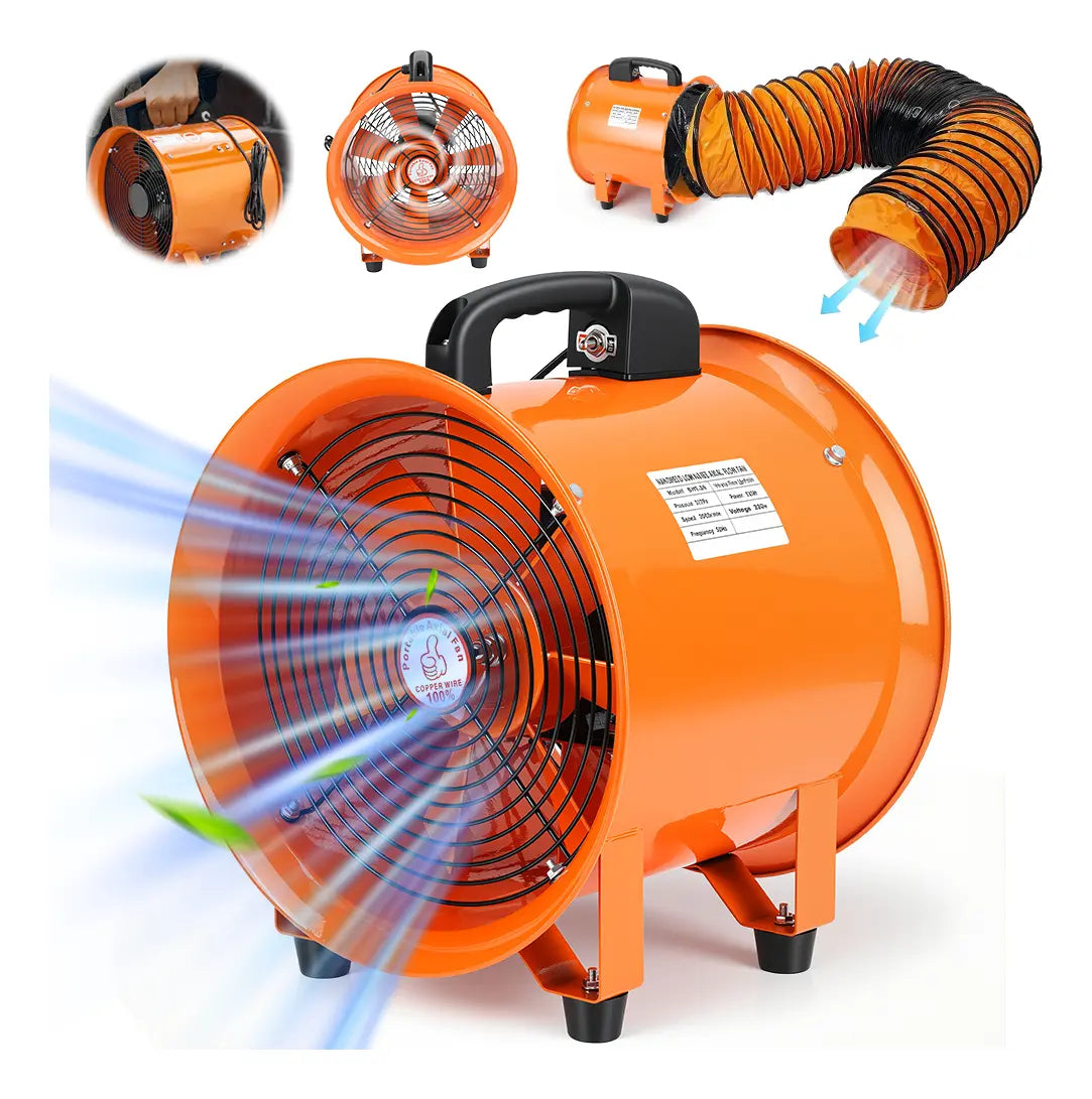 Insuflador Exaustor Industrial Portátil para Espaço Confinado 30cm AV302P - Vazão 3400m³/h