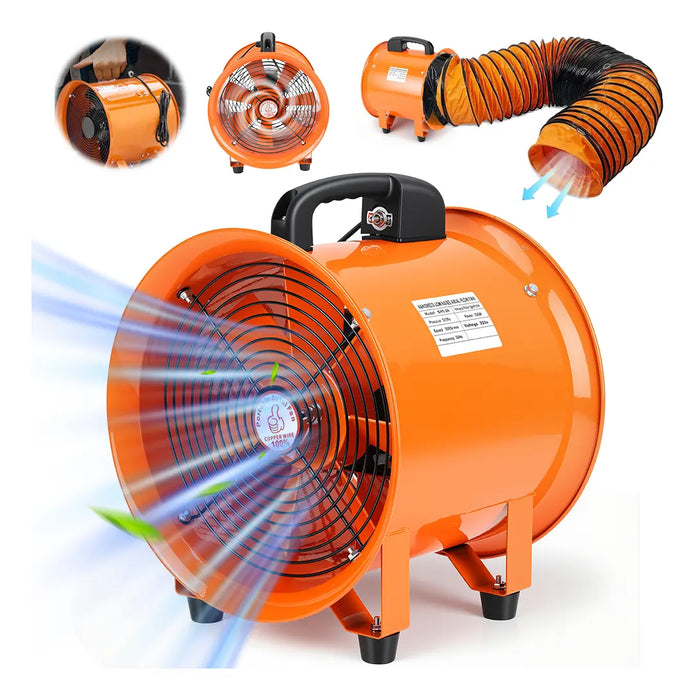 Insuflador Exaustor Industrial Portátil para Espaço Confinado 30cm AV302P - Vazão 3400m³/h