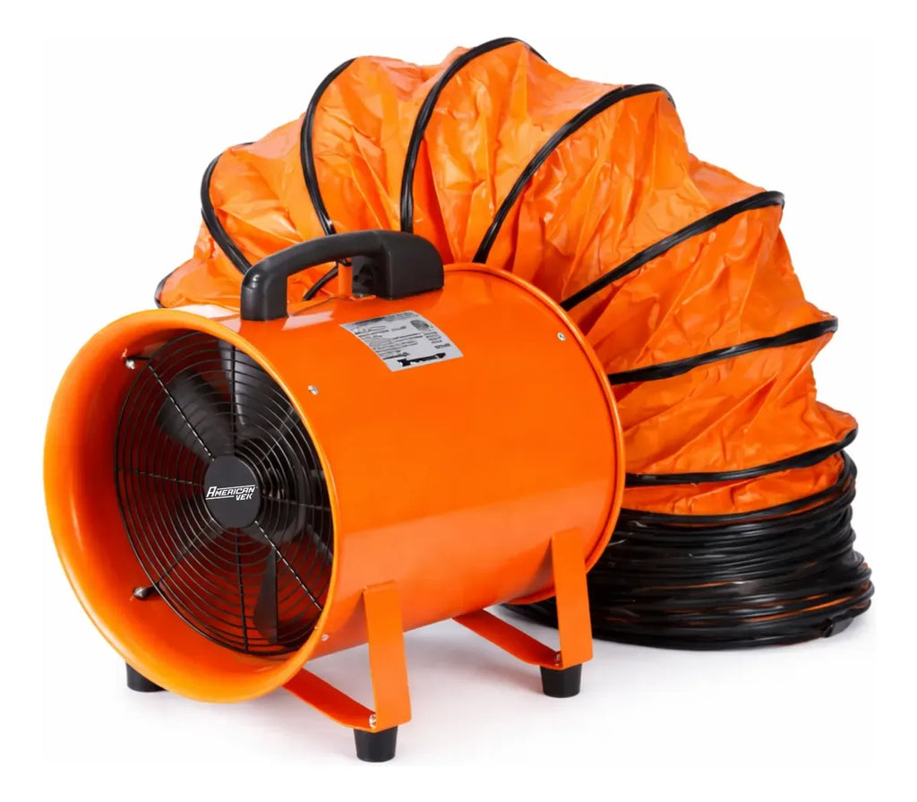 Insuflador Exaustor Industrial Portátil para Espaço Confinado 30cm com Duto de 10 Metros AV302P