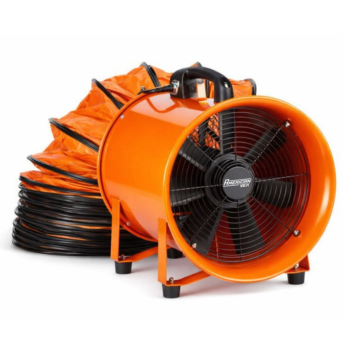 Insuflador Exaustor Industrial Portátil para Espaço Confinado 30cm com Duto de 10 Metros AV302P