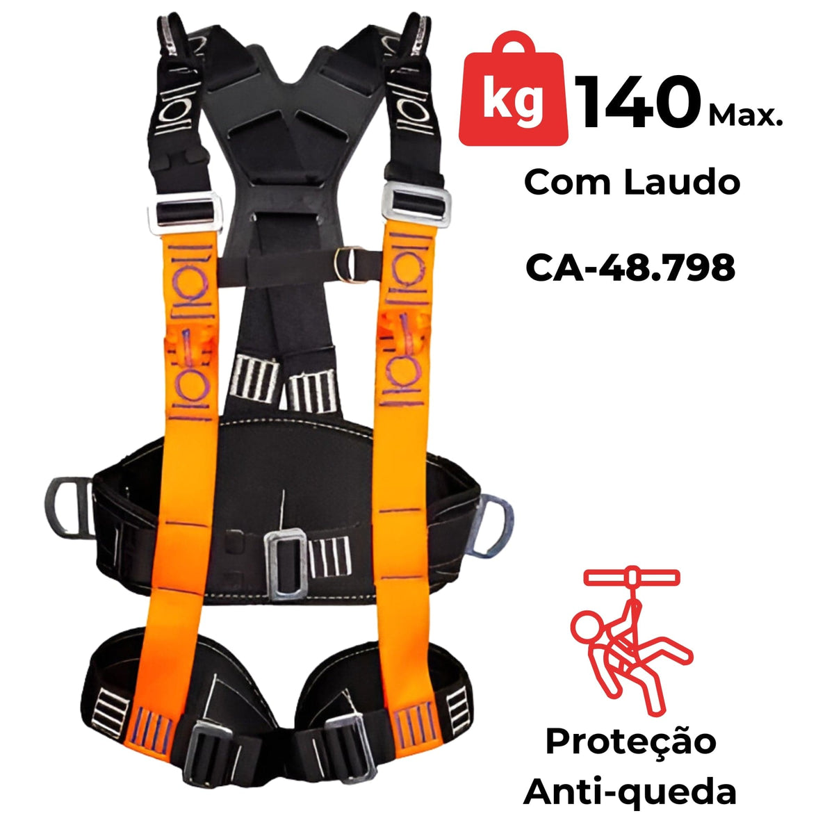 Kit Cinto de Segurança com Talabarte em Y