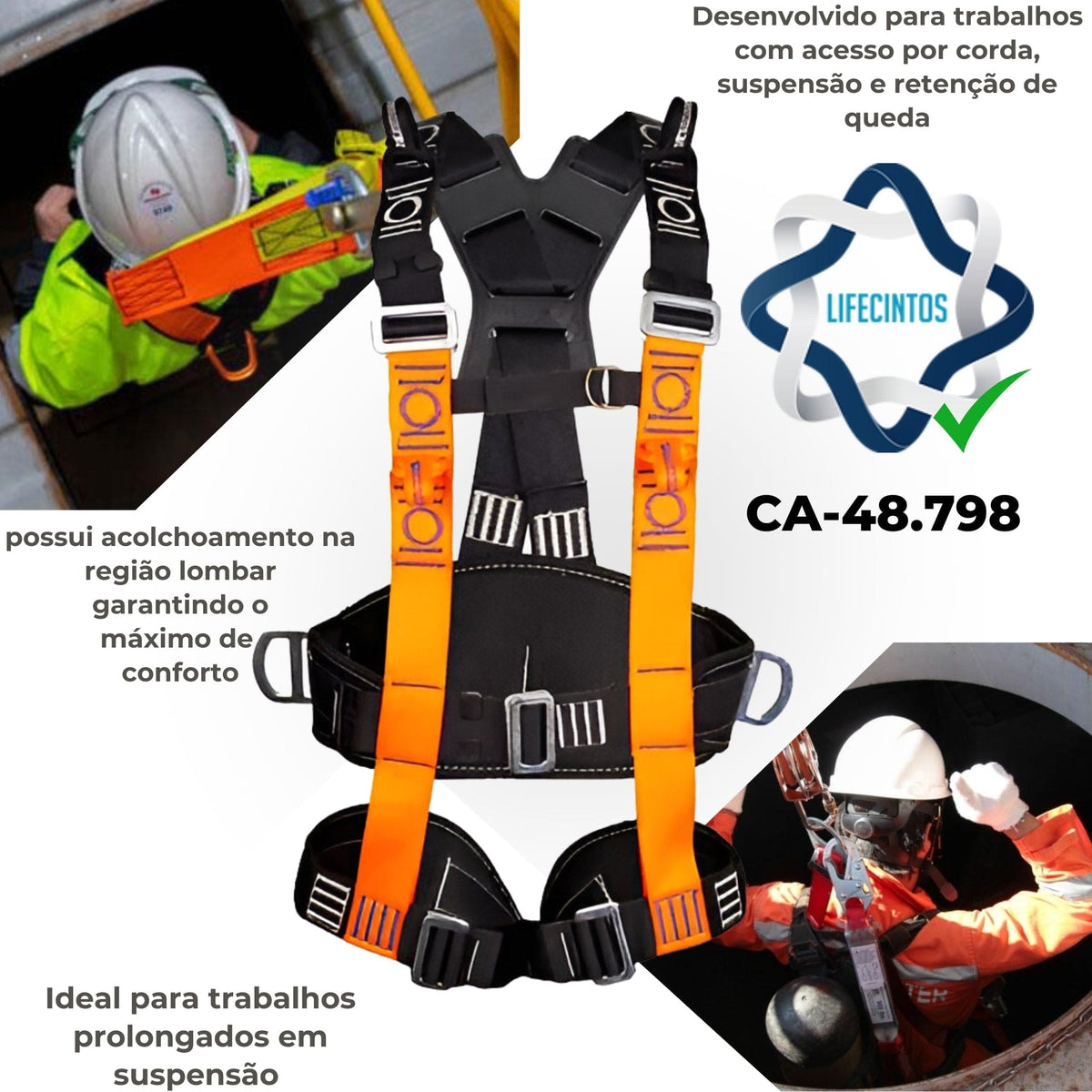 Kit Cinto de Segurança com Talabarte em Y