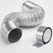 Kit Duto Flexível Aluminizado 100mm 10m + Fita Aluminizada BOPP