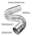 Kit Duto Flexível Aluminizado 150mm 5mts + 2 Abraçadeiras 140-159mm