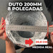Kit Duto Flexível Aluminizado 200mm 8 Pol 5m + Fita Aluminizada BOPP 48mm