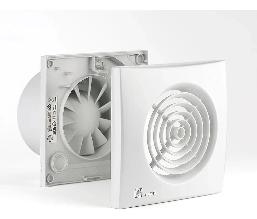 Kit Exaustor Para Ambientes Internos Soler Palau Silent 300 C - 150mm -  Duto 5 Mts 2 Abraçadeiras Grelha Soler Palau