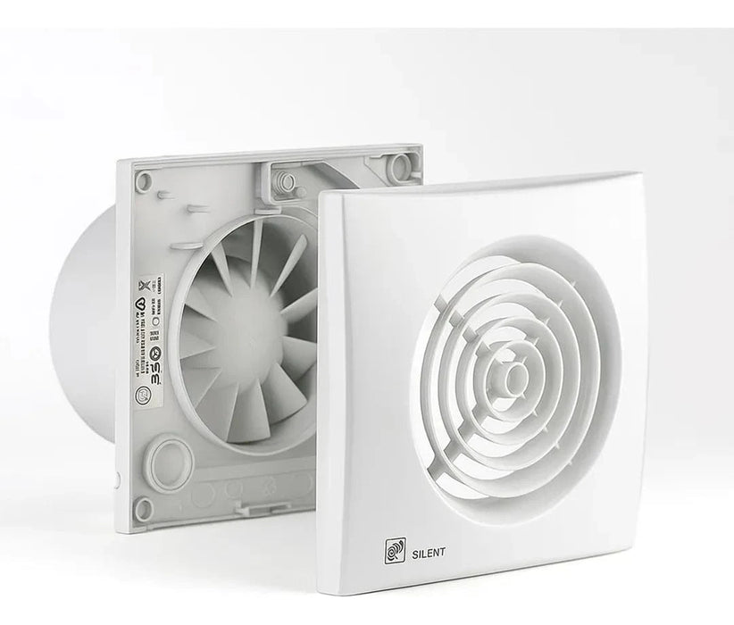 Kit Exaustor Para Ambientes Internos Soler Palau Silent 300 C - 150mm -  Duto 5 Mts 2 Abraçadeiras Grelha Soler Palau