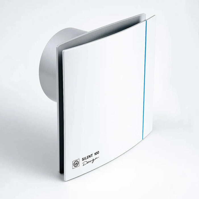 Kit Exaustor Para Banheiros Soler Palau Silent Design CZ 3C 200 - Duto, Abraçadeiras e Grade - 125mm - Vazão (160m3/h-195m3/h)