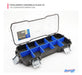 Kit ToolGrid Americanvek Flex 10 + Flex 17 – 27 Compartimentos Ajustáveis | Sistema Modular Tampa Transparente