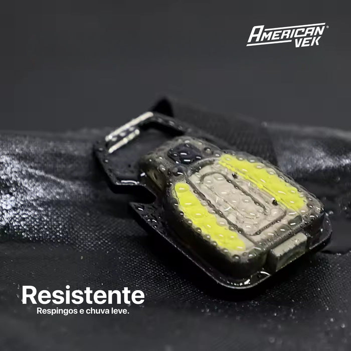 Lanterna Chaveiro LED Multifuncional WARSUN G2S 400 Lúmens Recarregável USB-C com Imã e Acendedor