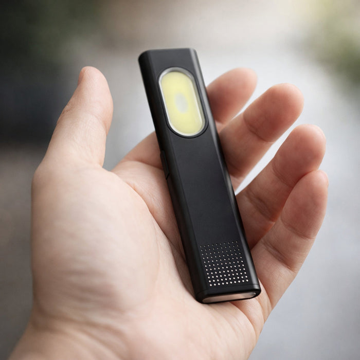 Lanterna de Trabalho Portátil WSE5 / T7 LED COB 450 Lúmens Recarregável USB-C com Base Magnética e Presilha