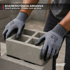 Luva Anticorte Nível 5 SS1008 – Vidro, Chapas, Metal e Lâminas Banho PU | CA32036