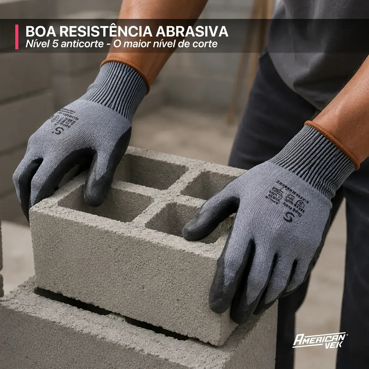 Luva Anticorte Nível 5 SS1008 – Vidro, Chapas, Metal e Lâminas Banho PU | CA32036