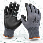 Luva Anticorte Nível 5 SS1008 – Vidro, Chapas, Metal e Lâminas Banho PU | CA32036