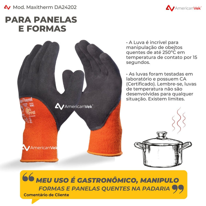 Luva Danny Maxitherm Alta Temperatura até 350ºC DA24202 - CA28579
