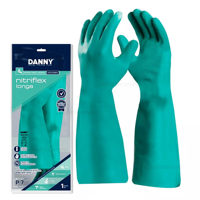 Luva Danny Nitriflex Longa Comprimento Total 46cm DA36104 - CA12254