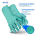Luva de Proteção Com Forro Multiuso Nitrilica Verde Nitrogreen - Super Safety (12 Pares) | CA33334