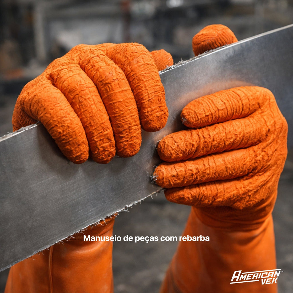 Luva de Proteção Térmica 250ºC Coral DASL530 Resistente a Calor, Químicos e Corte - Danny | CA15366