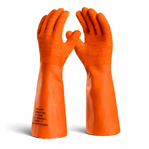 Luva de Proteção Térmica 250ºC Coral DASL530 Resistente a Calor, Químicos e Corte - Danny | CA15366