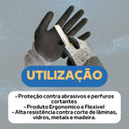 Luva de Proteção Ultra Resistente Danny Flexcut DA45000 - Peças Cortantes, Abrasivas - Vidro, Chapa, Faca, Mecanicos