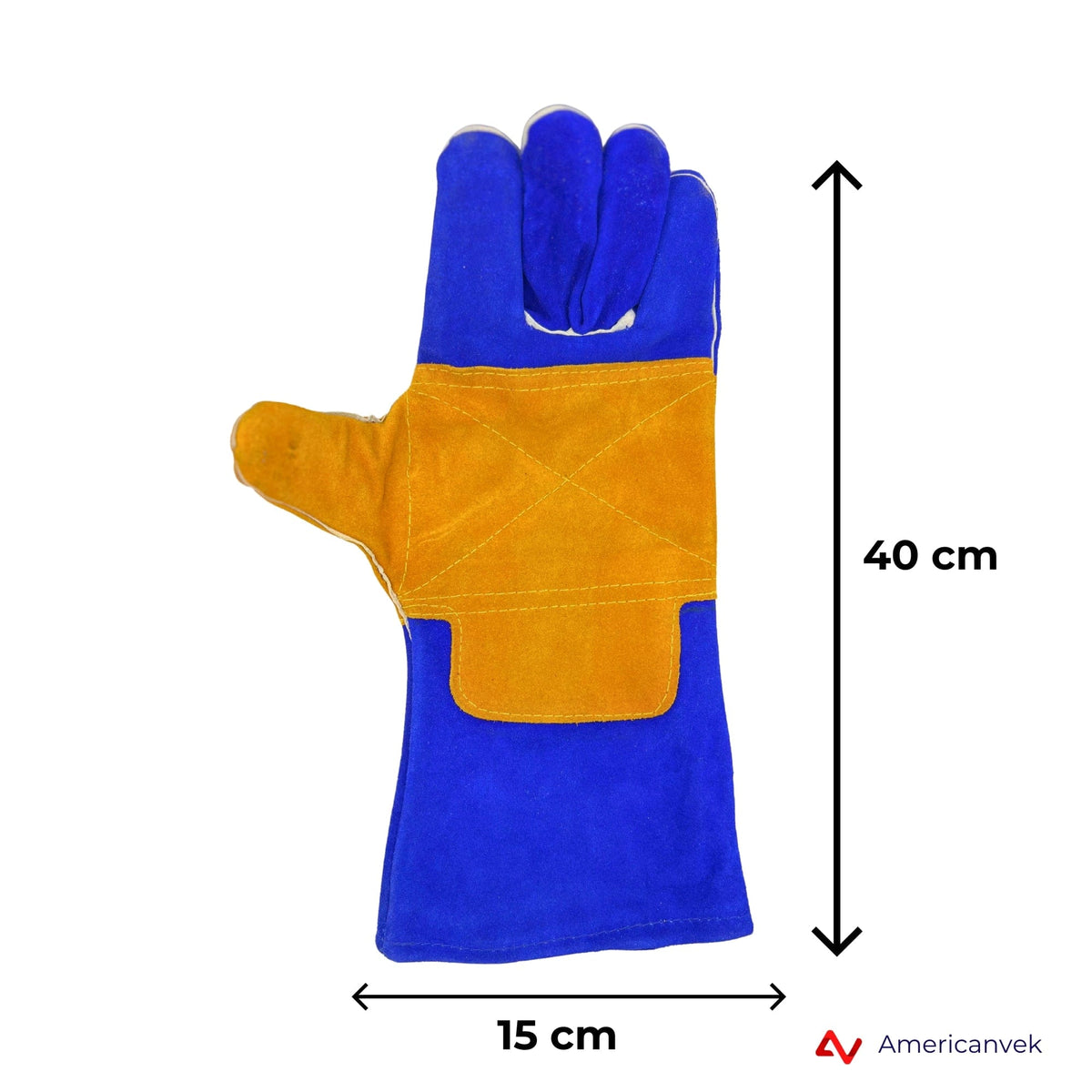 Luva de Raspa Super Weld 40cm Total para Solda CA39333 - Ambidestra (Peça)
