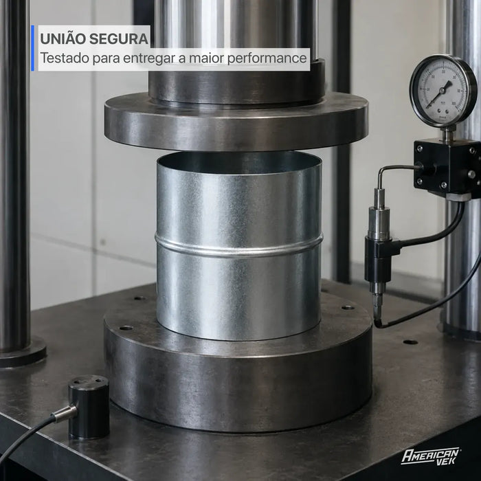 Luva de União Emenda para Duto Flexível 6. Pol - 150mm