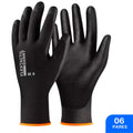 Luva Multitato Flextactil Preta DA12100 Antiestática - Danny - (06 Pares) | CA29014
