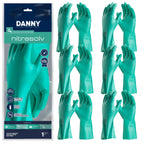 Luva Nitrilica Verde com Forro Nitrasolv DA36201 - Danny (06 Pares) | CA25313