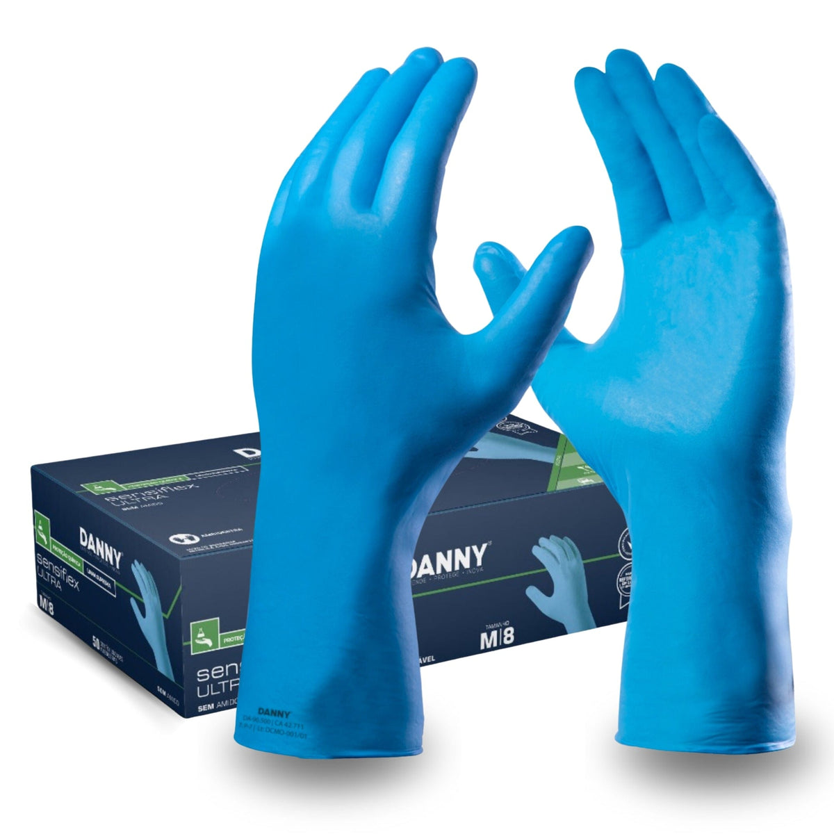 Luva Procedimento Nitrilica Extra Reforçada Sensiflex Ultra