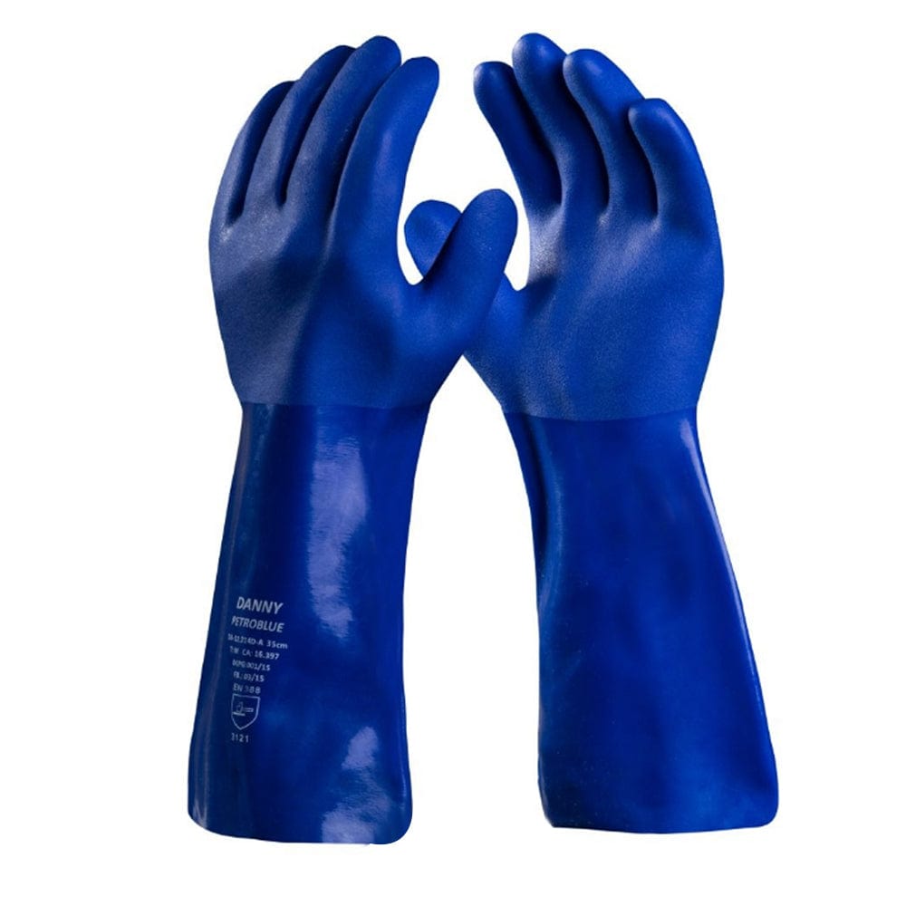 Luva PVC Danny Azul Petroblue 35cm DA12214D - CA38792