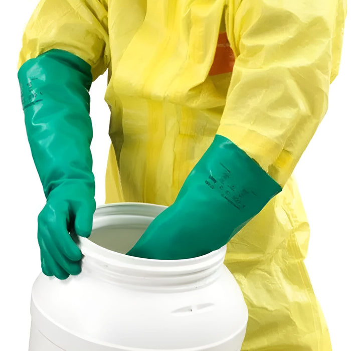 Luva Super Safety NITROGREEN Verde - Kit 06