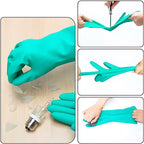 Luva Super Safety NITROGREEN Verde - Kit 06
