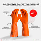 Luva Térmica 350ºC Impermeável Danny Coral DASL530 - CA15366