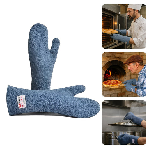 Luva Térmica Para Altas Temperaturas Até 250ºC Mão de Gato Punho 45cm RIO227 - CA37965