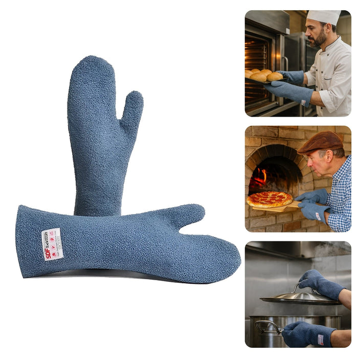 Luva Térmica Para Altas Temperaturas Até 250ºC Mão de Gato Punho 45cm RIO227 - CA37965