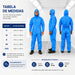Macacão de Proteção Química com Capuz Americanvek AA1600 Azul - Tipo 5 e 6 - CA11290